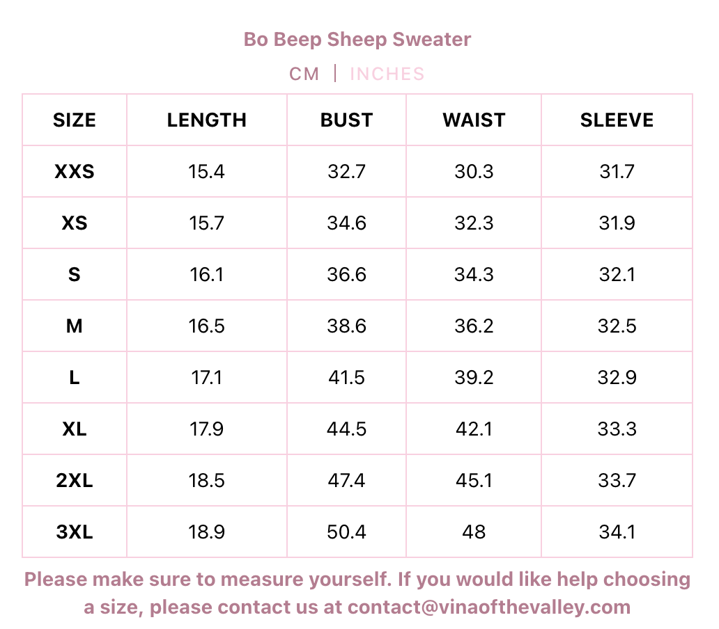 Bo Beep Sheep Sweater PINK // PREORDER