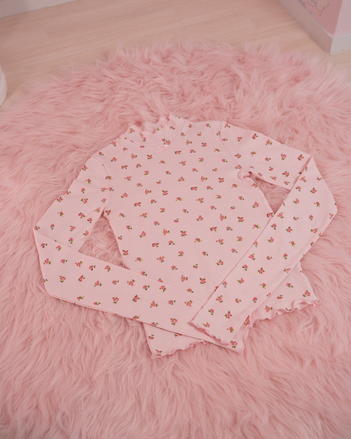 Your Dream Turtleneck - Floral Pink // PREORDER