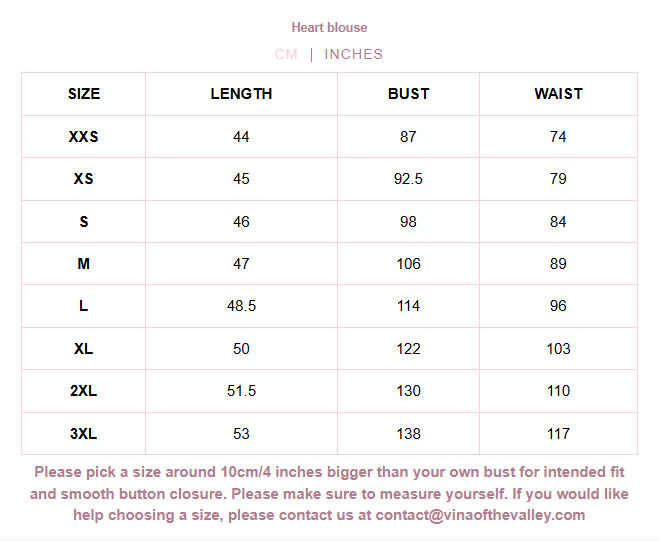 Heart On My Sleeve Cotton Blouse Pink // PREORDER