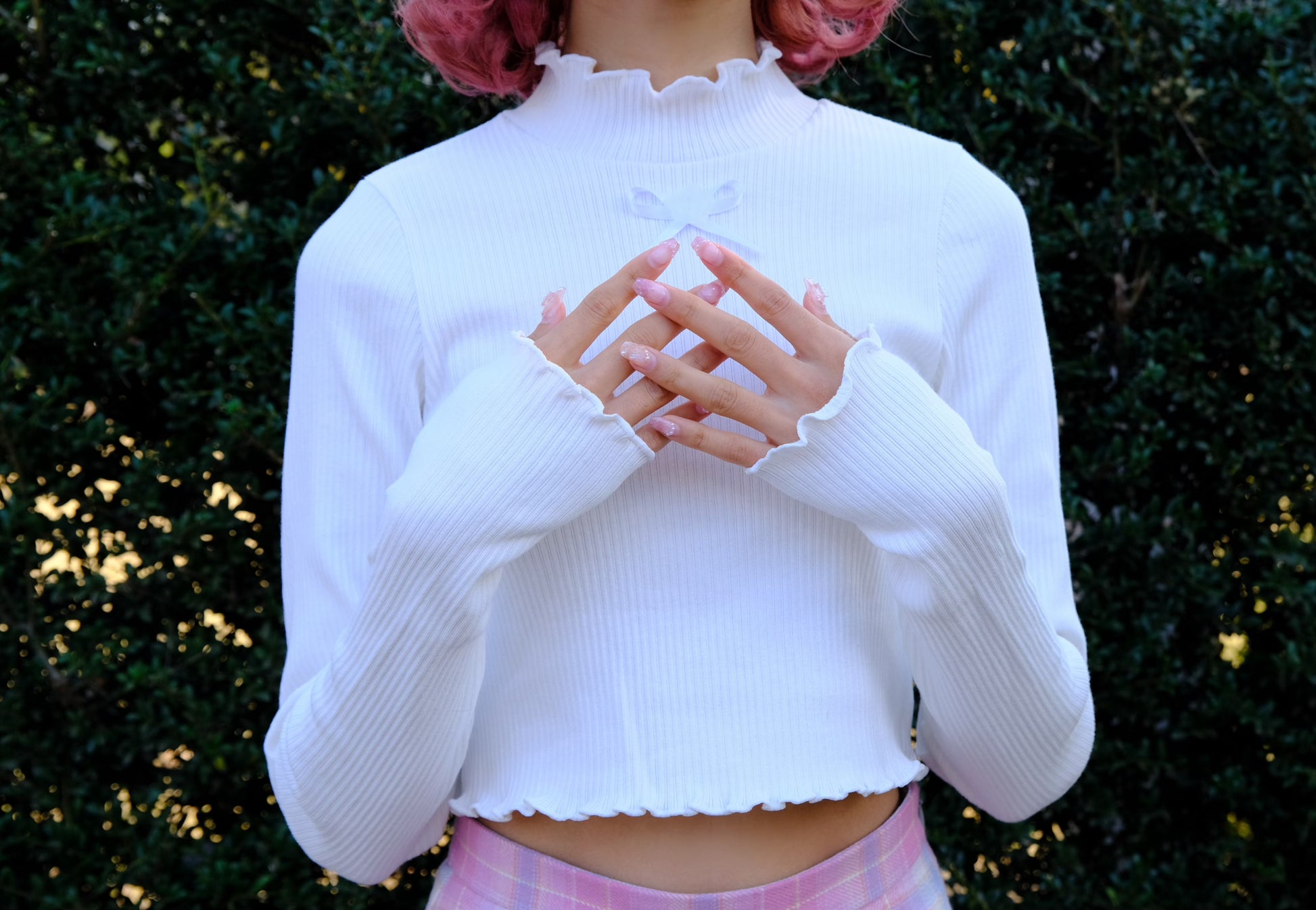 White turtleneck discount crop top sweater