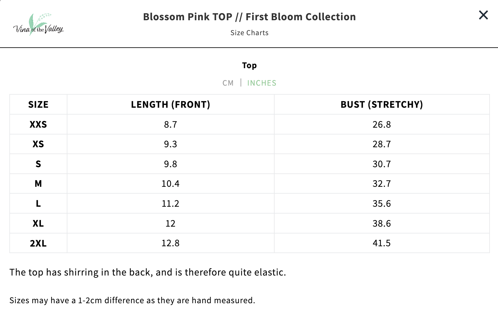 Blossom Pink TOP // First Bloom Collection – Vina of the Valley