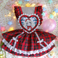 Romantic At Heart Red Check Apron Dress